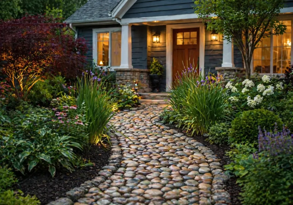 How to Create a River Rock Pathway