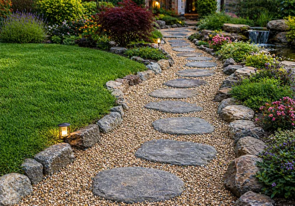 How to Make a Crushed Rock Pathway