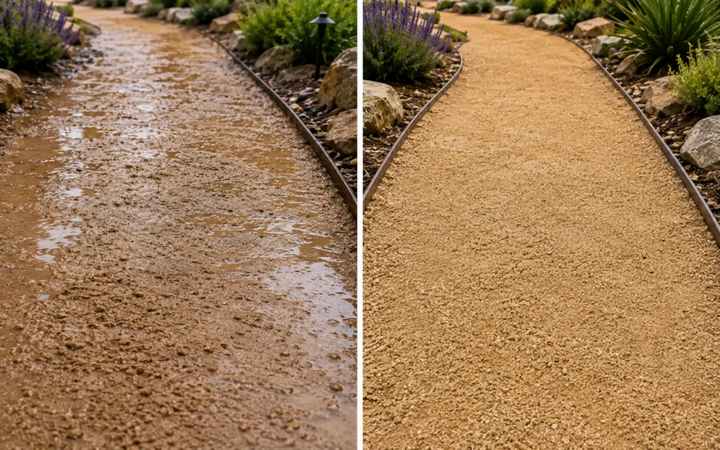 Does Decomposed Granite Get Muddy When Wet