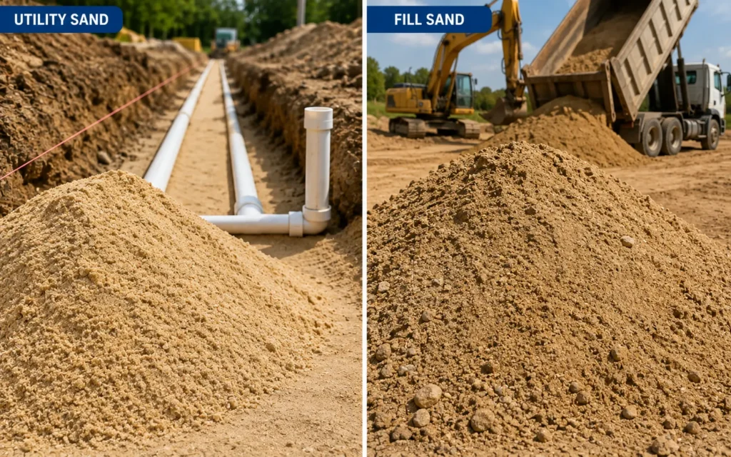 What Is the Difference Between Utility Sand and Fill Sand?
