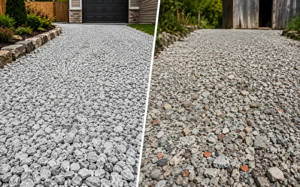 Crushed Limestone vs Crushed Concrete for a Driveway