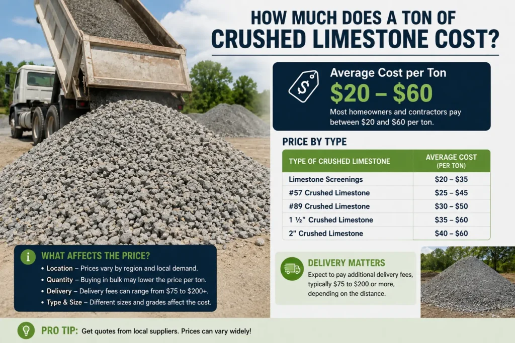 How Much Does a Ton of Crushed Limestone Cost