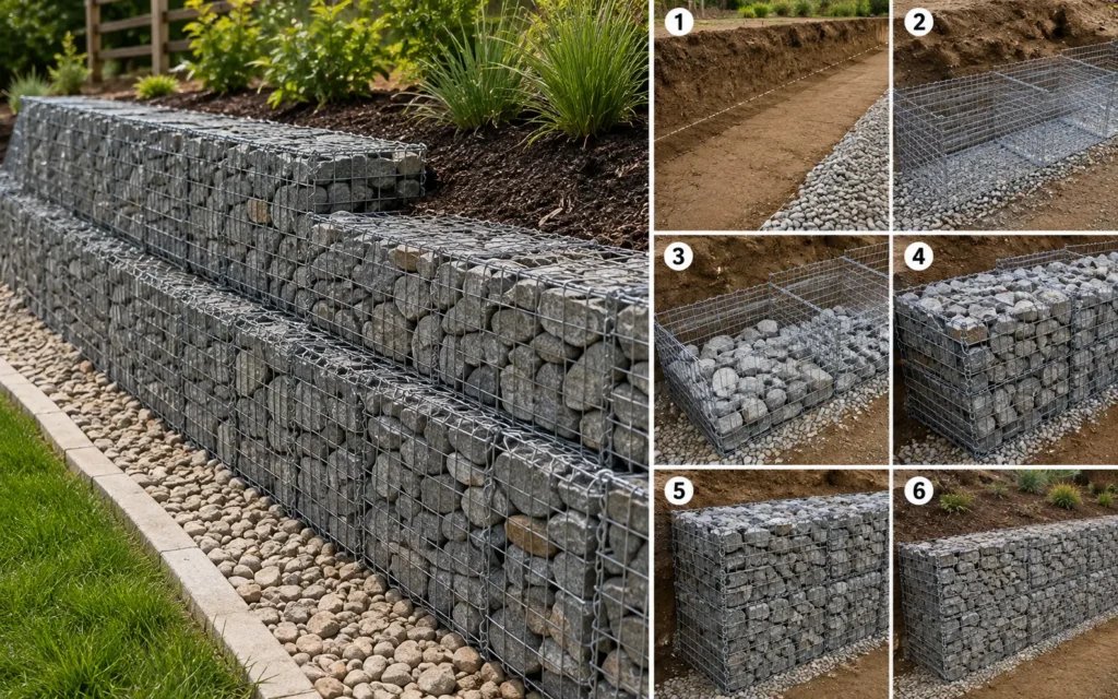 How to Build a Gabion Retaining Wall
