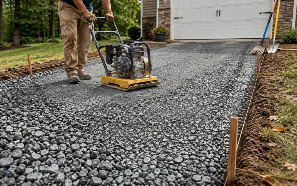 How to Install Road Base for a Driveway