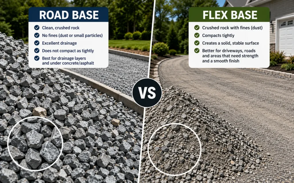 What Is the Difference Between Road Base and Flex Base